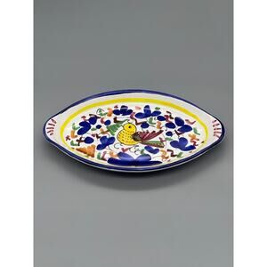 Vintage Sambuca Mario Made in Italy Pottery Vanity Tray Handmade Hand Painted